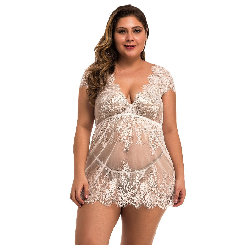 Full size sexy lingerie full lace - Seprincess