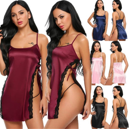 silk sexy lingerie nightdress - Seprincess