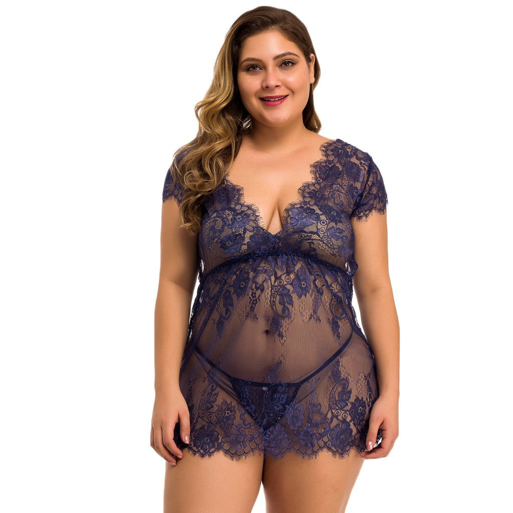 Full size sexy lingerie full lace - Seprincess