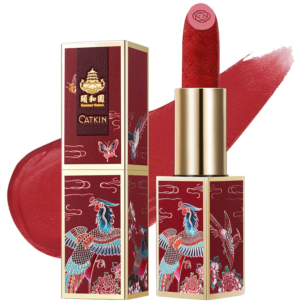 CATKIN Summer Palace Lipsticks Semi-Matte Lipstick Long Lasting for 24H，Lightweight Soft and Ultra Hydrating Lipsticks - Seprincess