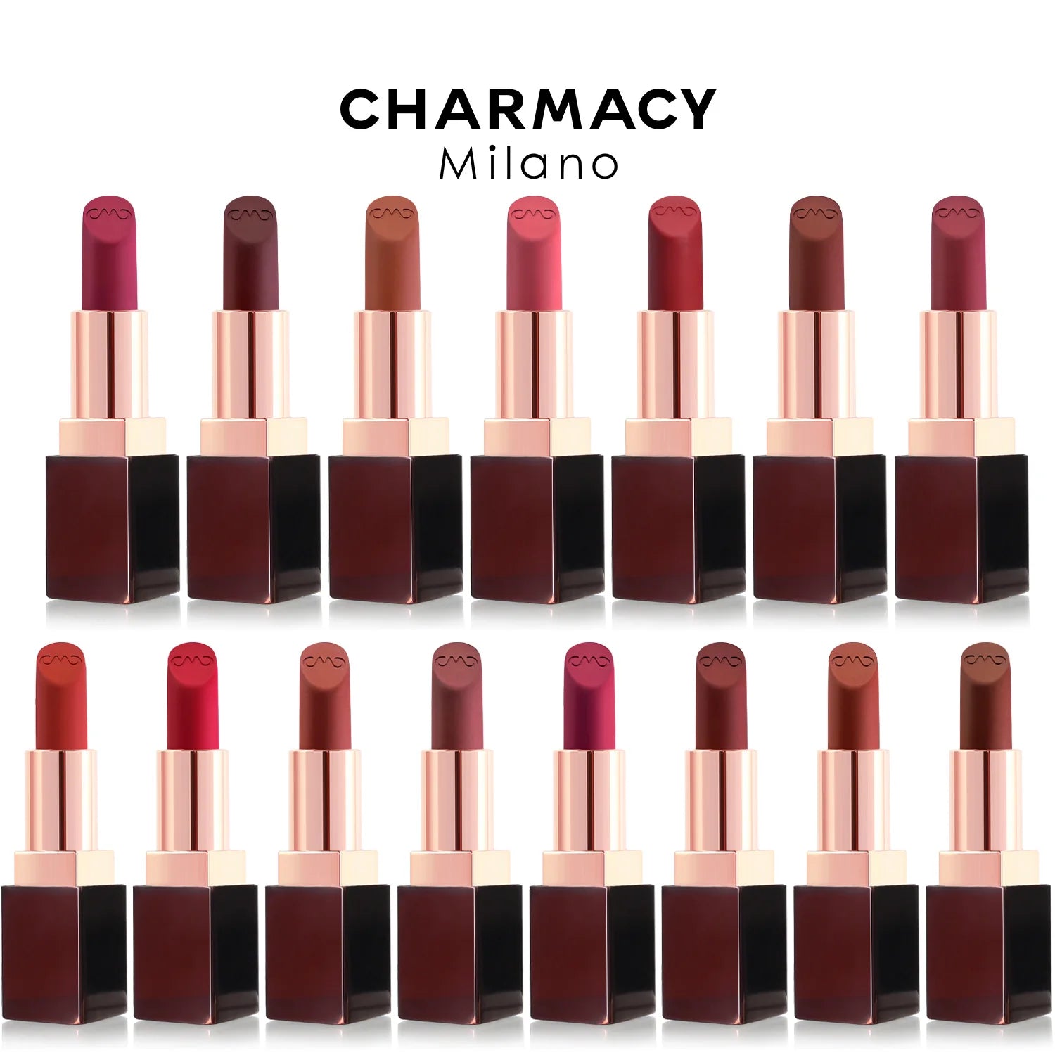 CHARMACY Waterproof Durable Easy To Wear Lipstick Natural Matte Red Velvet Lip Stick Lip Coloring Makeup Women Beauty Cosmetics - Seprincess