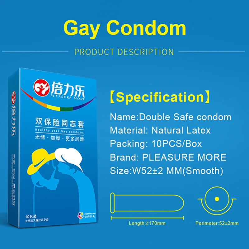 Anal Sex Condoms For Men Large Oil Condones Nautural Rubber Latex Lubricated Condom For Gay Delay Penis Sleeve Sex Toys For Men - Seprincess