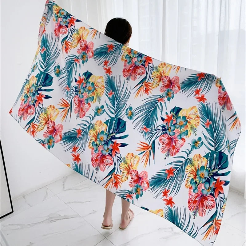 20 styles 90x180cm Cotton linen Summer Beach Dress Bikini Cover-ups Sarong Wrap Scarf Women Brazilian Swimsuit Bathing Cover Up - Seprincess