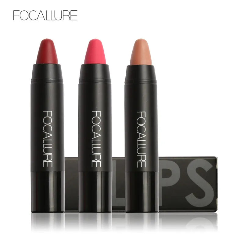 Focallure Matte Lipstick 19 Colors Waterproof Matte Lipsticks Soft Texture Lip Stick Cosmetic Sext Red Nude Lip Makeup Batom - Seprincess