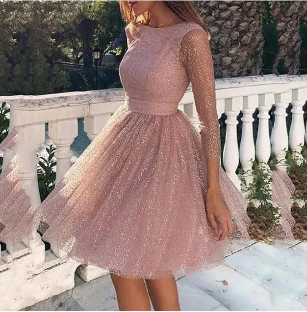 Women Sling Cross Wedding O-Neck Elegant Party Evening Slim Hollow Lace Dress Dropshipping Winter 2022 Fashion Work clothes - Seprincess