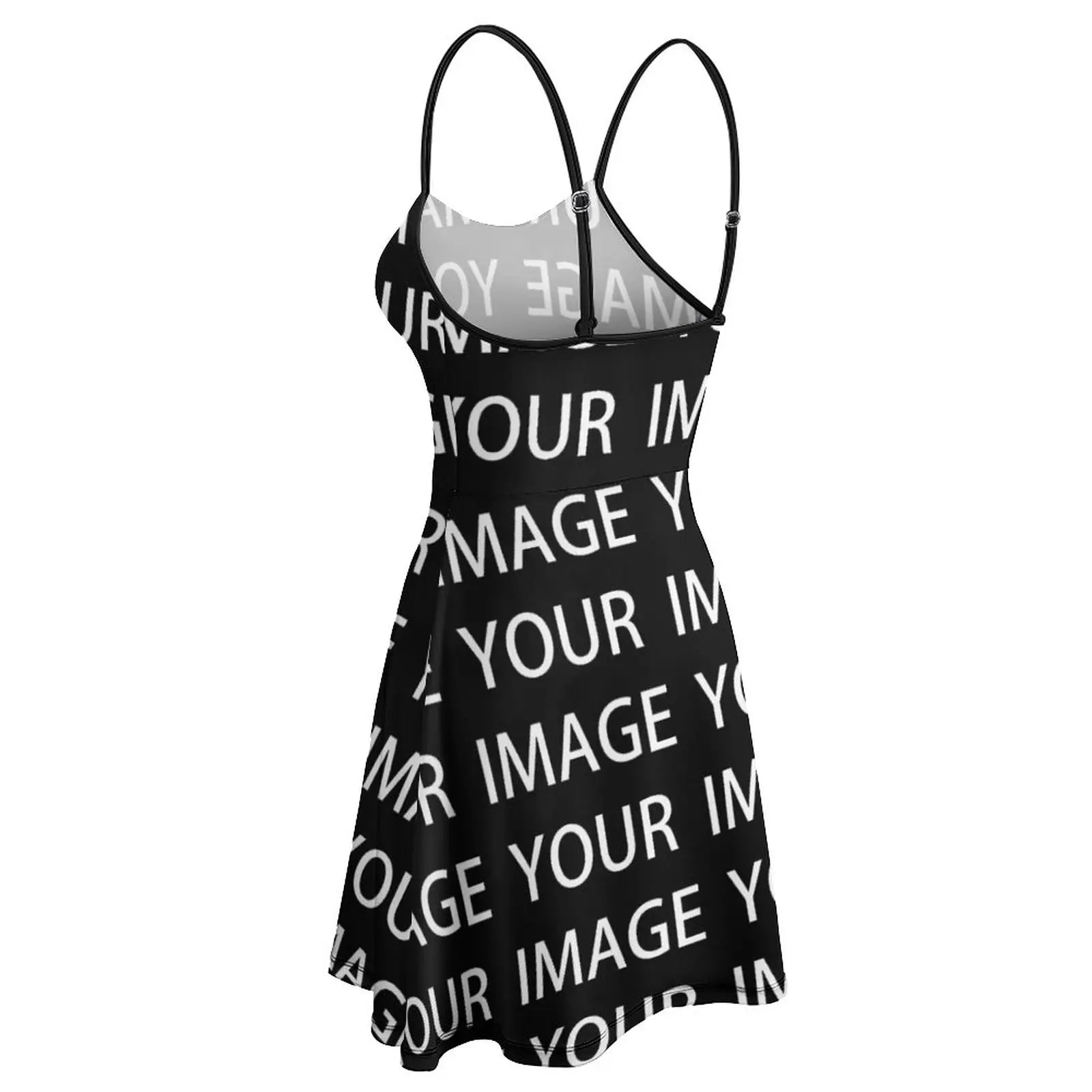 Your Image Custom Made Dress Suspender Custom Design Your Own Short Polyester Bodycon Female Customized Printed Dress - Seprincess