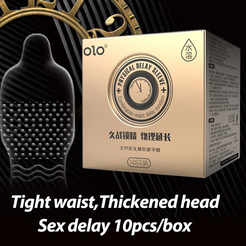 Super Ultra Thin Condoms For Men OLO Intimate Condone Good Sex Products Natural Rubber Latex Penis Sleeve long lasting  condom - Seprincess