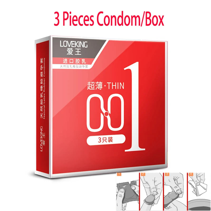 OLO Ultra Thin Condoms for Men No Box Sensitive Condom Hyaluronic Acid Safe Penis Sleeves Contraception Cock Sex Toys Adult 18+ - Seprincess