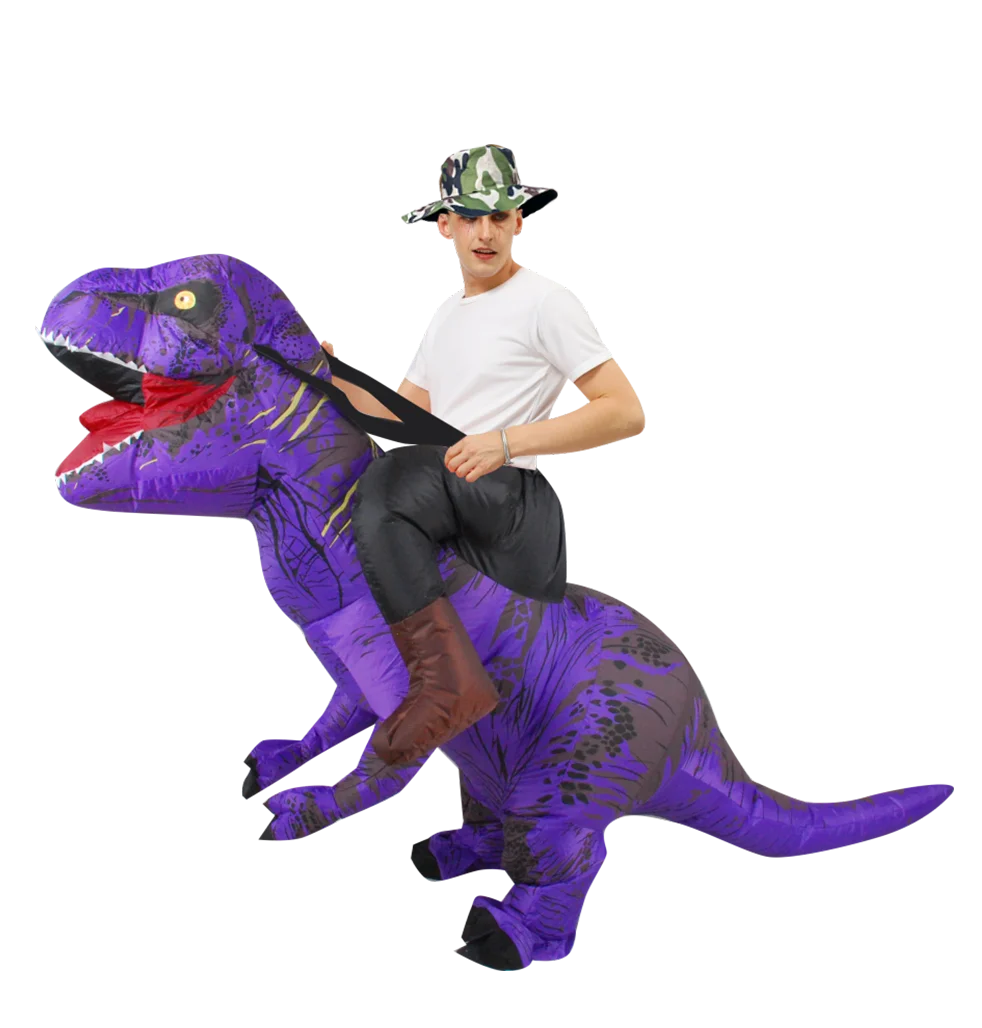 T-REX Monster Inflatable Costume Blow Up Cosplay Dinosaur Clothing Carnival Halloween Christma Dress For Man Woman Party Show - Seprincess