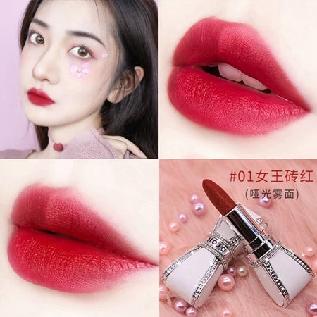 2021 Lipstick Relief Velvet Matte Lip Stick Set Waterproof Lasting Pigmented Batom Red Nude Lips Cosmetics