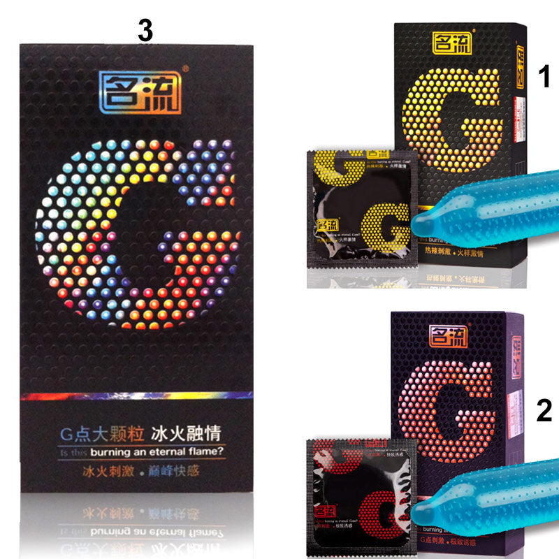 G spot Condom Sex Toy for Long Delay Ejaculation Thin Rubber Condoms Big Dotted Sleeves For Penis Adult Erotic Products - Seprincess