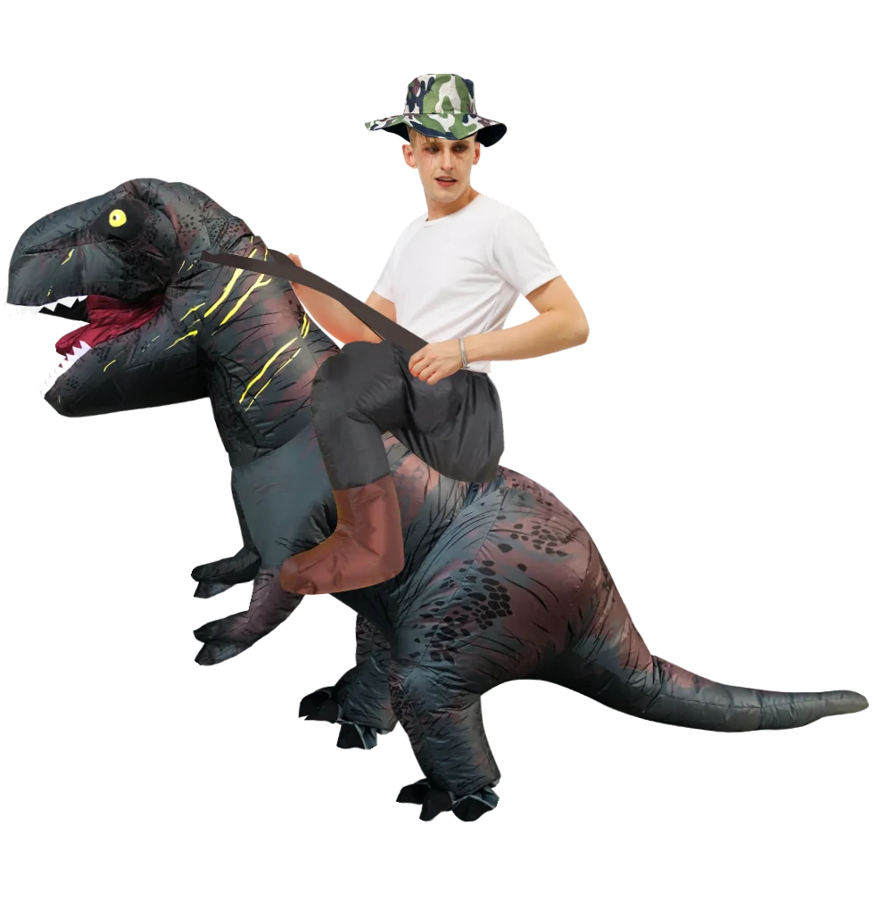 T-REX Monster Inflatable Costume Blow Up Cosplay Dinosaur Clothing Carnival Halloween Christma Dress For Man Woman Party Show - Seprincess