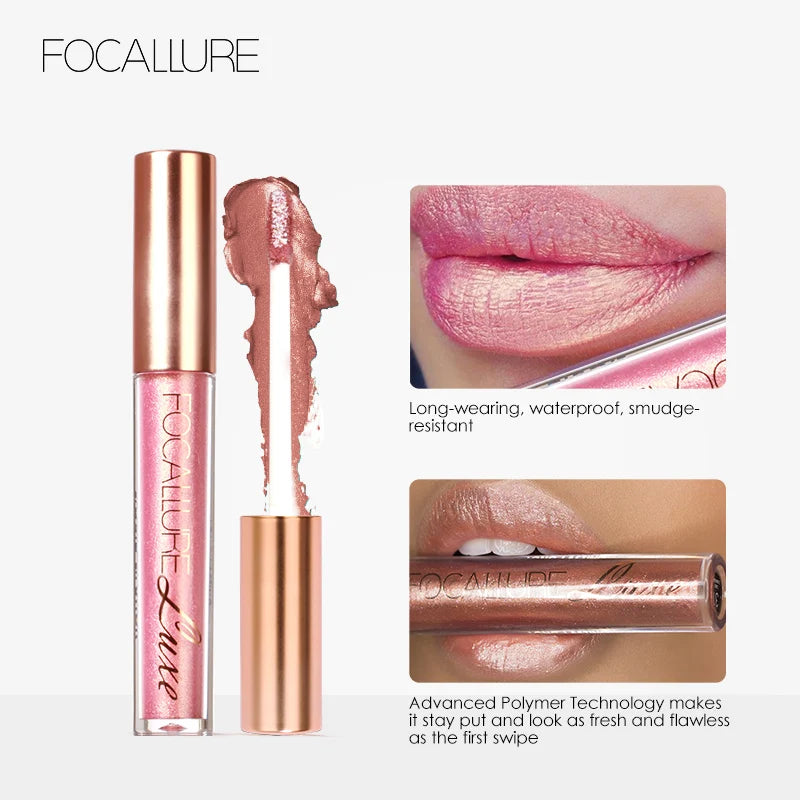 FOCALLURE Waterproof Liquid Lipstick Batom Red Velvet Lip Tint Brown Nude Matte Colourful Lipstick Makeup Cosmetics Maquiagem - Seprincess