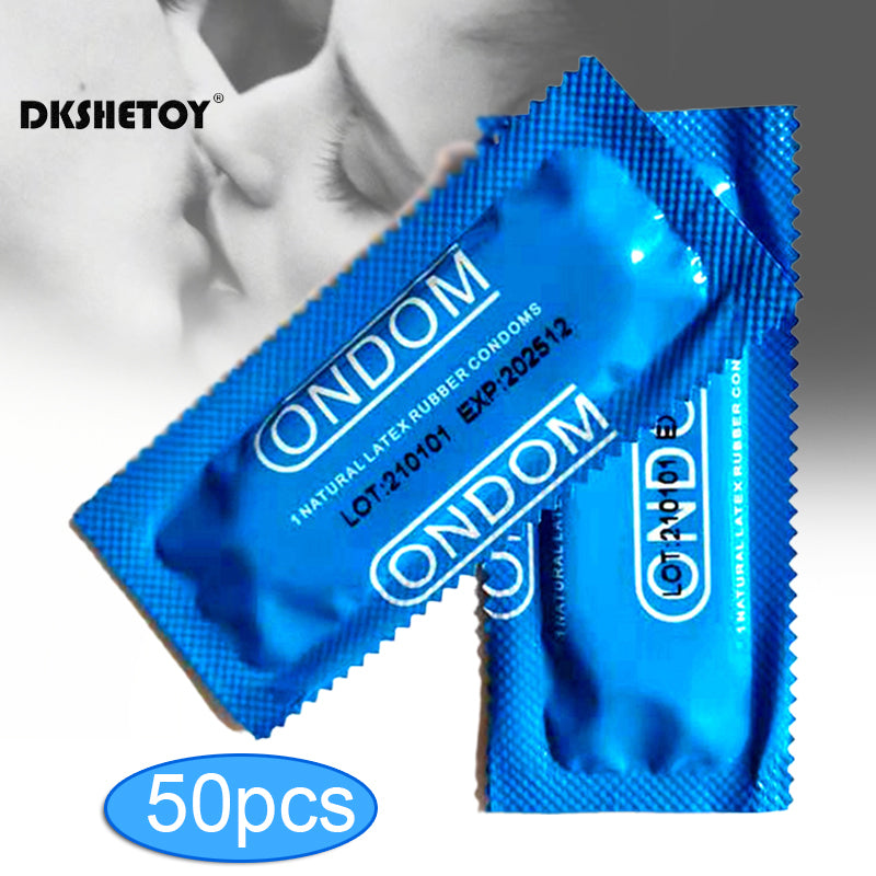 50 Pcs Multipack Condoms for men Natural Latex Slim Condom Safe Contraception Penis Sleeve Kondom for Adults 18+ Sex Products - Seprincess