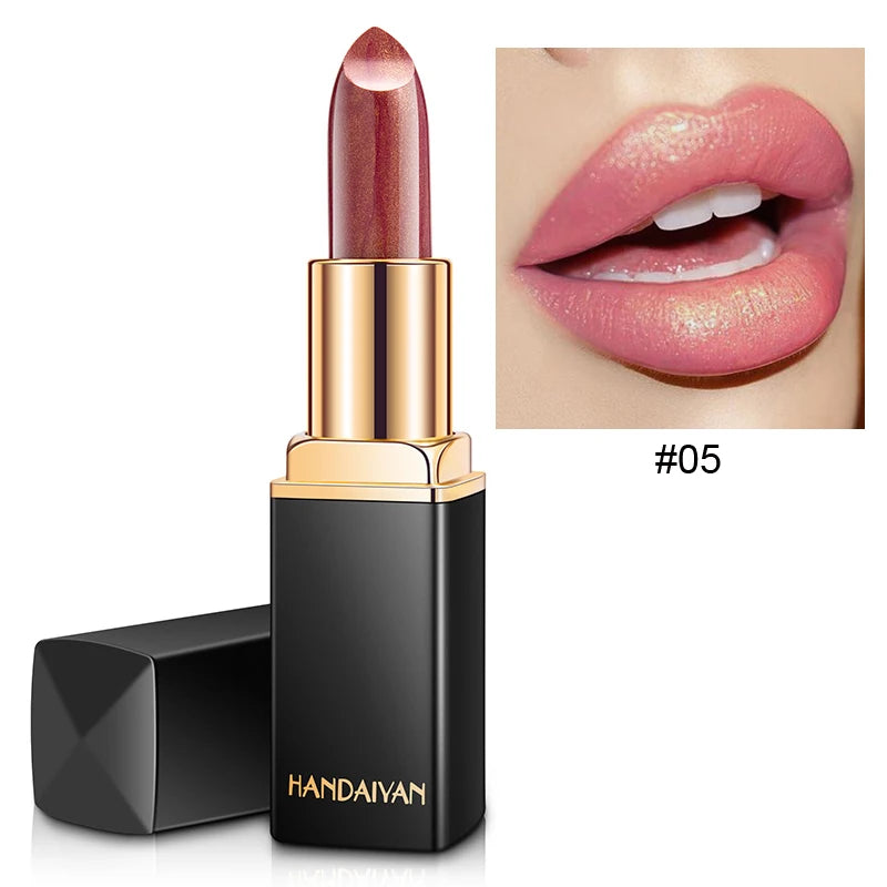 Mermaid Moisturizing Lipstick 9 Colors Waterproof Long Lasting Pigment Nude Pink Shimmer Lipstick Luxury Women Makeup Cosmetics - Seprincess