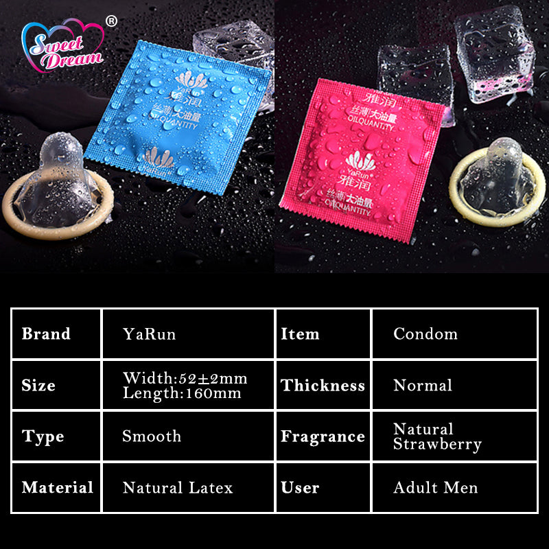 100 Pcs Condoms For Men Sweet Dream Life Sex Toys Natural Latex Smooth Lubricated Contraception Condoms for adults 18 sex shop