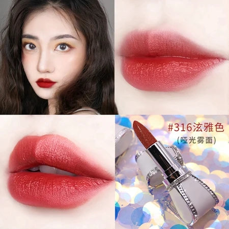 2021 Lipstick Relief Velvet Matte Lip Stick Set Waterproof Lasting Pigmented Batom Red Nude Lips Cosmetics