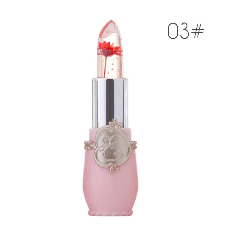 Crystal Jelly Lip Balm Lipstick Flower Temperature Color Changing Lip Balm Gloss Transparent Long Lasting Moisturizer Makeup HOT - Seprincess