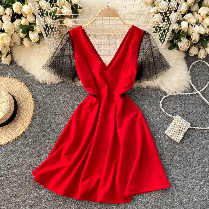 Summer Women's Suit Korean Street Style Gradient Tube Top Short Top + High Waist Wide Leg Pants Female Sets FC441 - Seprincess