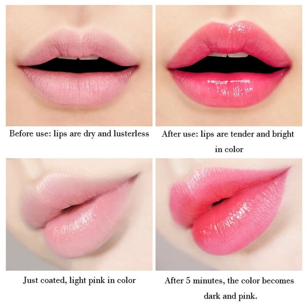 1 Pcs Aloe Vera Magic Lip Balm Color Change Natural Moisture Lipstick Temperature Nutritious Safe Ingredients Care Makeup Lips - Seprincess