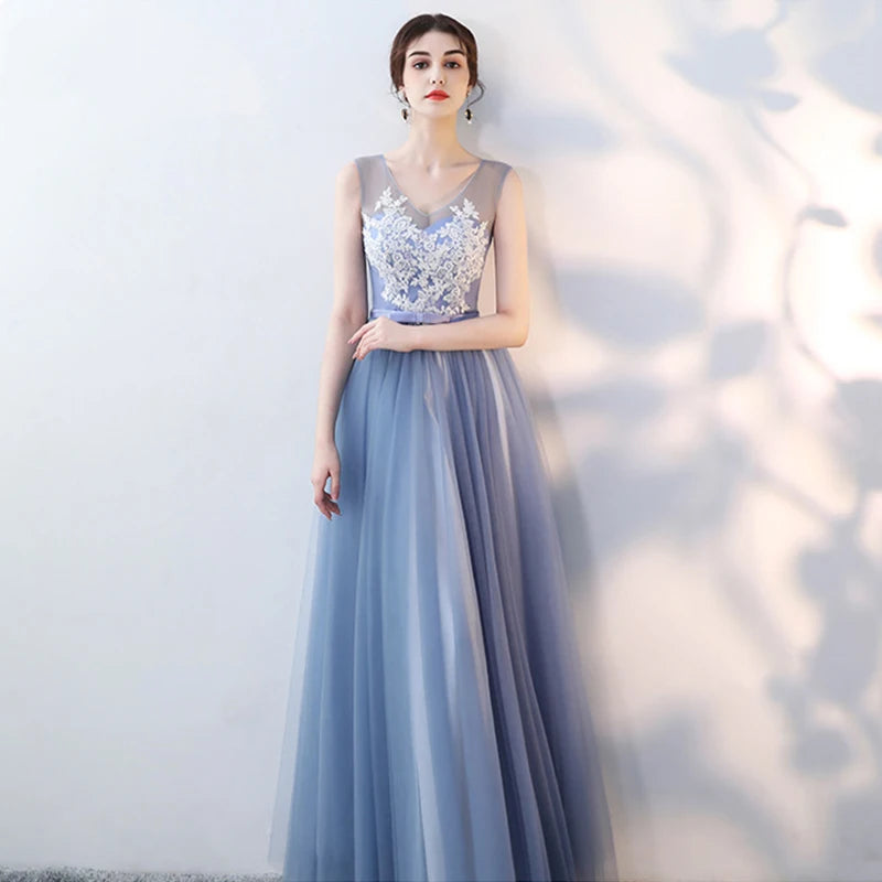 Bridesmaid Dresses Shining Sequin Appliques Women Wedding Party Dress V-Neck Half Sleeve Formal Long Gowns Elegant Vestidos R082 - Seprincess