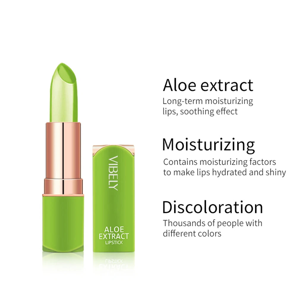 VIBELY New Mood Changing Lip Balm 7 Color Color Natural Aloe Vera Lipstick Long Lasting Moisturizing Makeup Cosmetics for Women - Seprincess