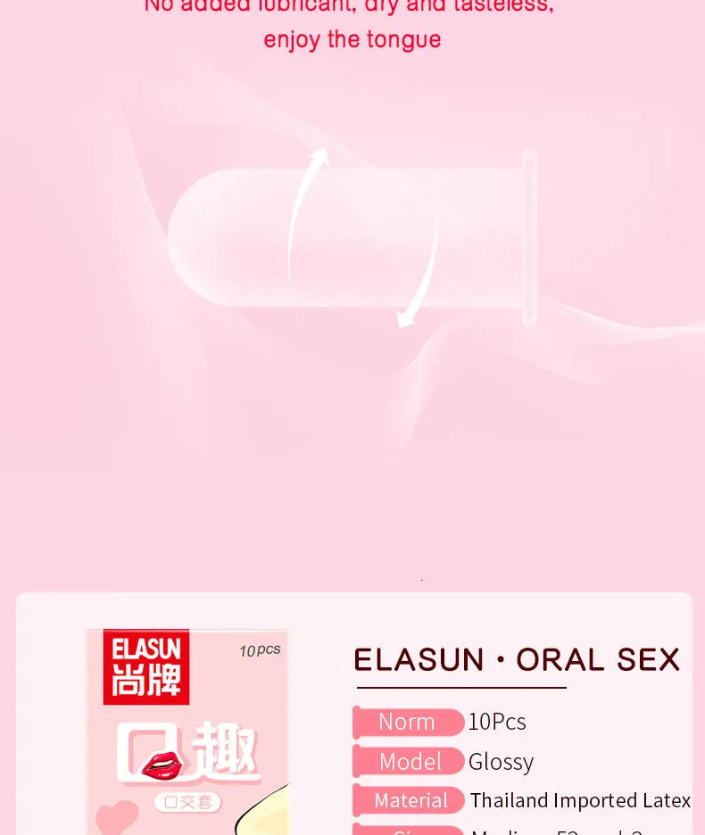 10pcs Oral Sex Condoms Fruit Taste Specifically Adult supplies Blowjob Ultra Thin Sleeve For Penis Vaginal Stimulation Sex Toys - Seprincess