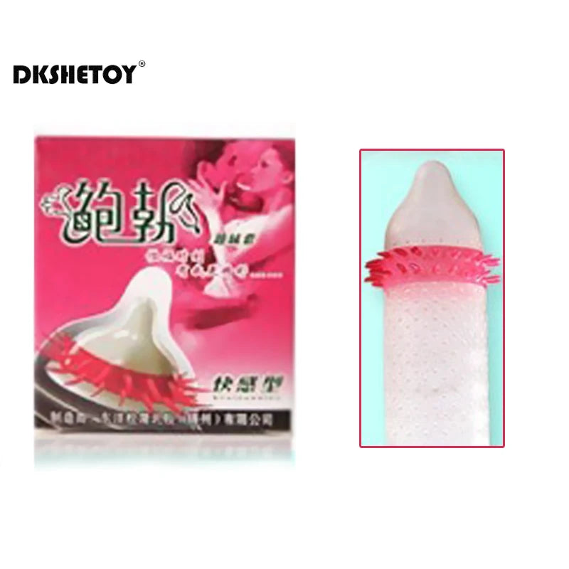 Spike Condoms for men long sex G-spot Vaginal Stimulation penis sleeve Erotic Dotted Condom with tendrils toys for adults 18 - Seprincess