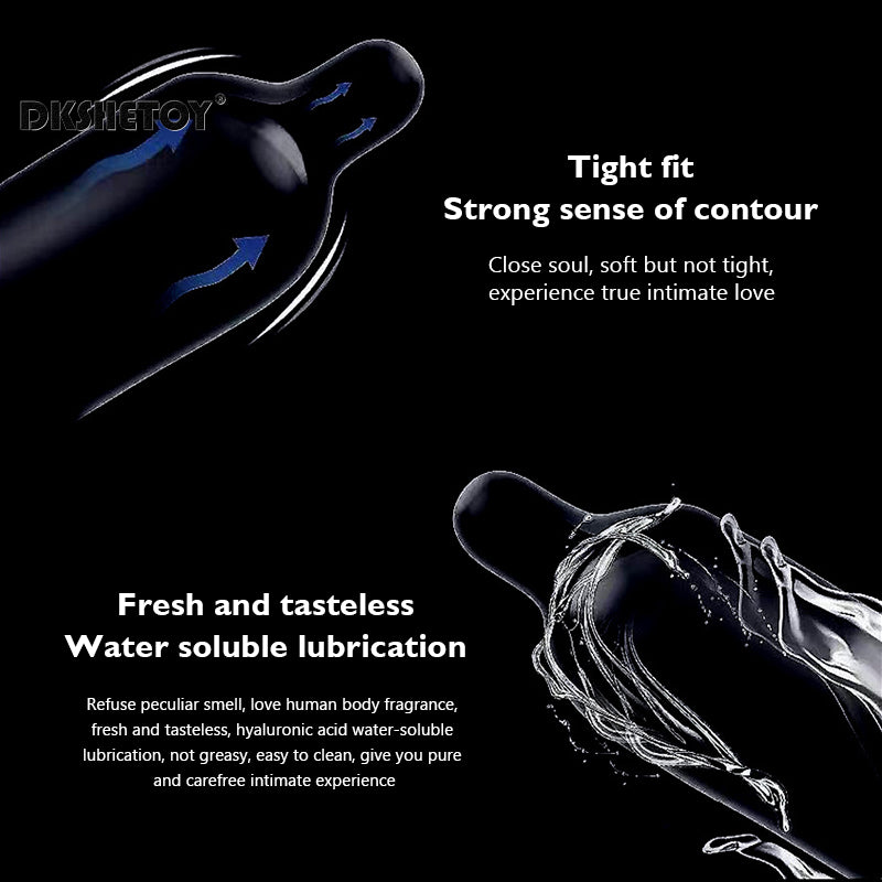 sex delay condoms for men delay ejaculation 0.01 Ultra thin natural latex rubber condom Hyaluronic Acid Lubricated penis sleeve - Seprincess