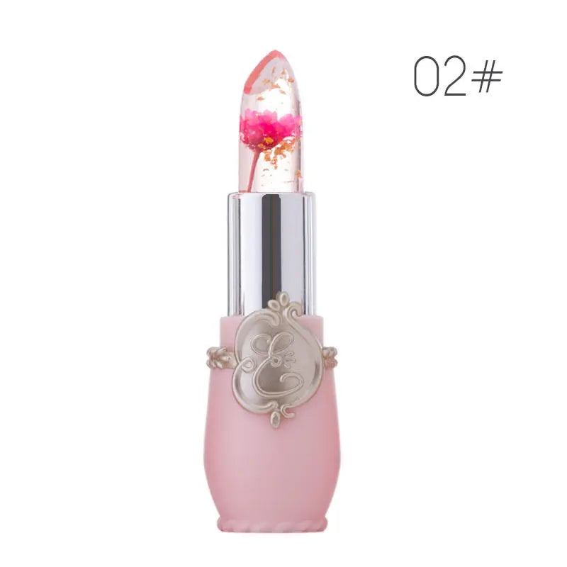 Crystal Jelly Lip Balm Lipstick Flower Temperature Color Changing Lip Balm Gloss Transparent Long Lasting Moisturizer Makeup HOT - Seprincess