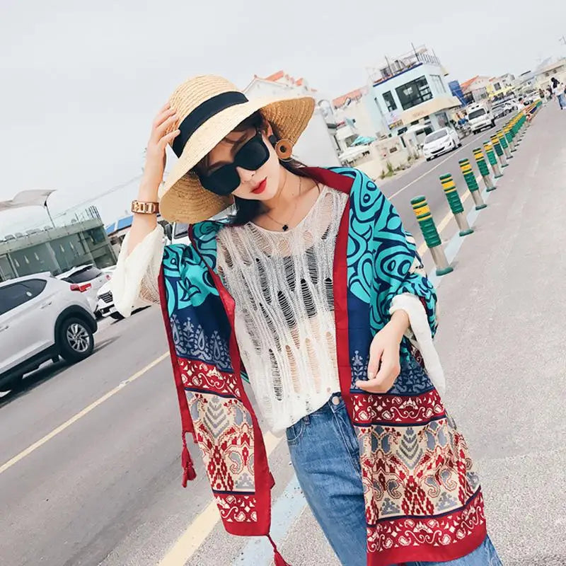 2018 New 90x180cm Twill cotton Pareo Beach Cover-Ups Women Large Beach Dress Bikini Bathing Swimwear Cover Up Sarong Wrap Scarf - Seprincess