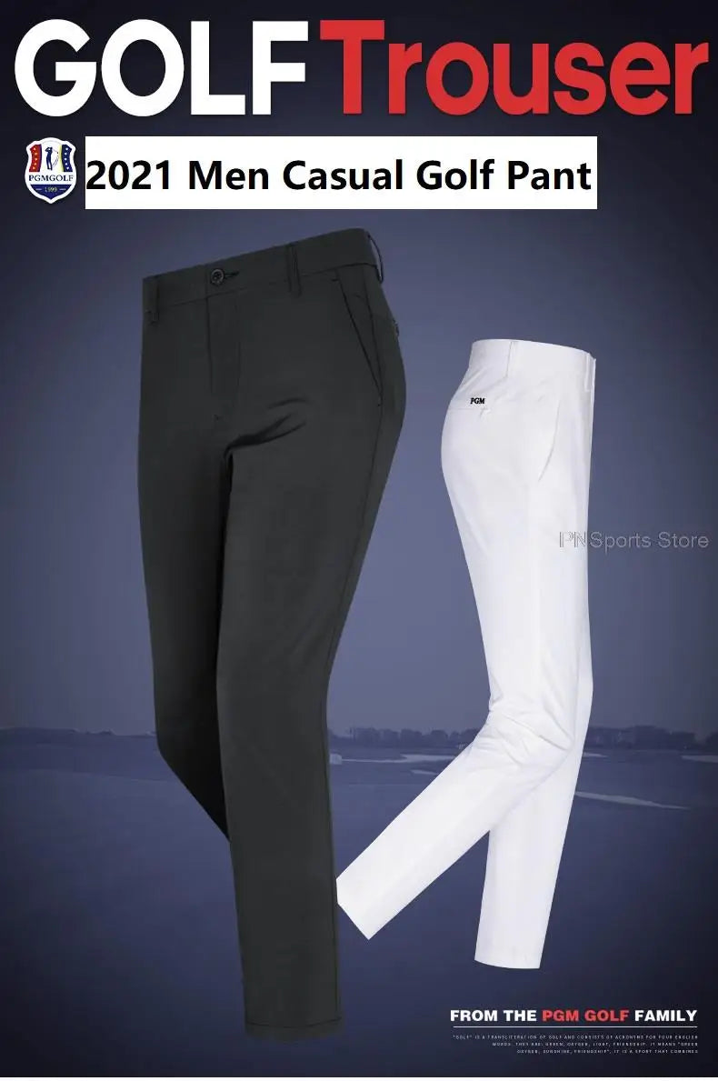 Pgm Golf Pants For Men Tennis Basebal Long Trousers Male Winter Autumn High-Elastic Golf Pants Man Sports Wear Ball Sweatpant