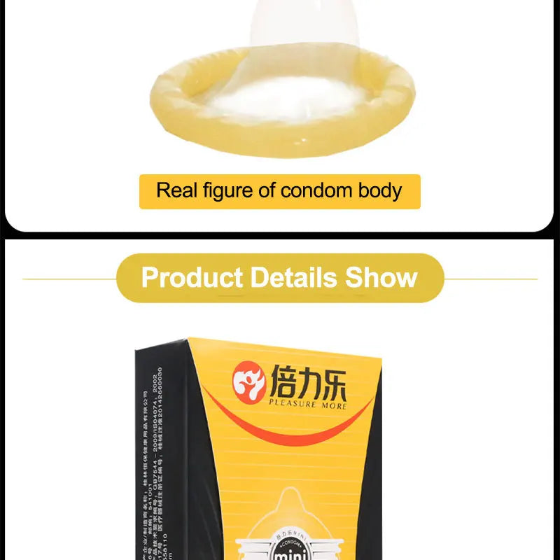 46mm Small condoms for men delay ejaculation Tight Cock Sleeve Mini Size Condom long sex Lubricated Condones Sex Shop - Seprincess