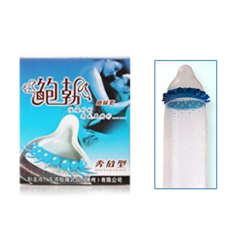 Dotted Condoms for Men Adult Sex Toys Spike Ribbed G-spot Vaginal Stimulation Cock Condom Contraception Sensitive Penis Sleeves