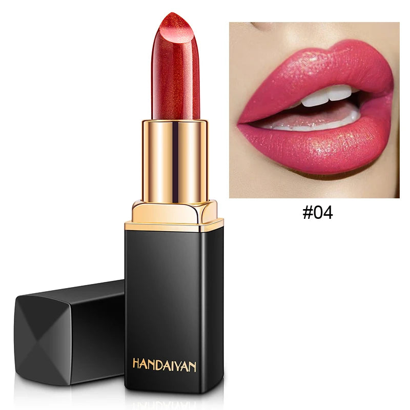 Mermaid Moisturizing Lipstick 9 Colors Waterproof Long Lasting Pigment Nude Pink Shimmer Lipstick Luxury Women Makeup Cosmetics - Seprincess