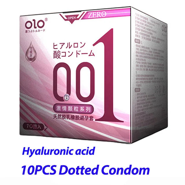 Hyaluronic Acid 0.01 Ultra Thin Condom For Long Sex ICE Fire Delay Condoms Safe Penis Sleeve Sex Toys Contraception For Adult 18 - Seprincess