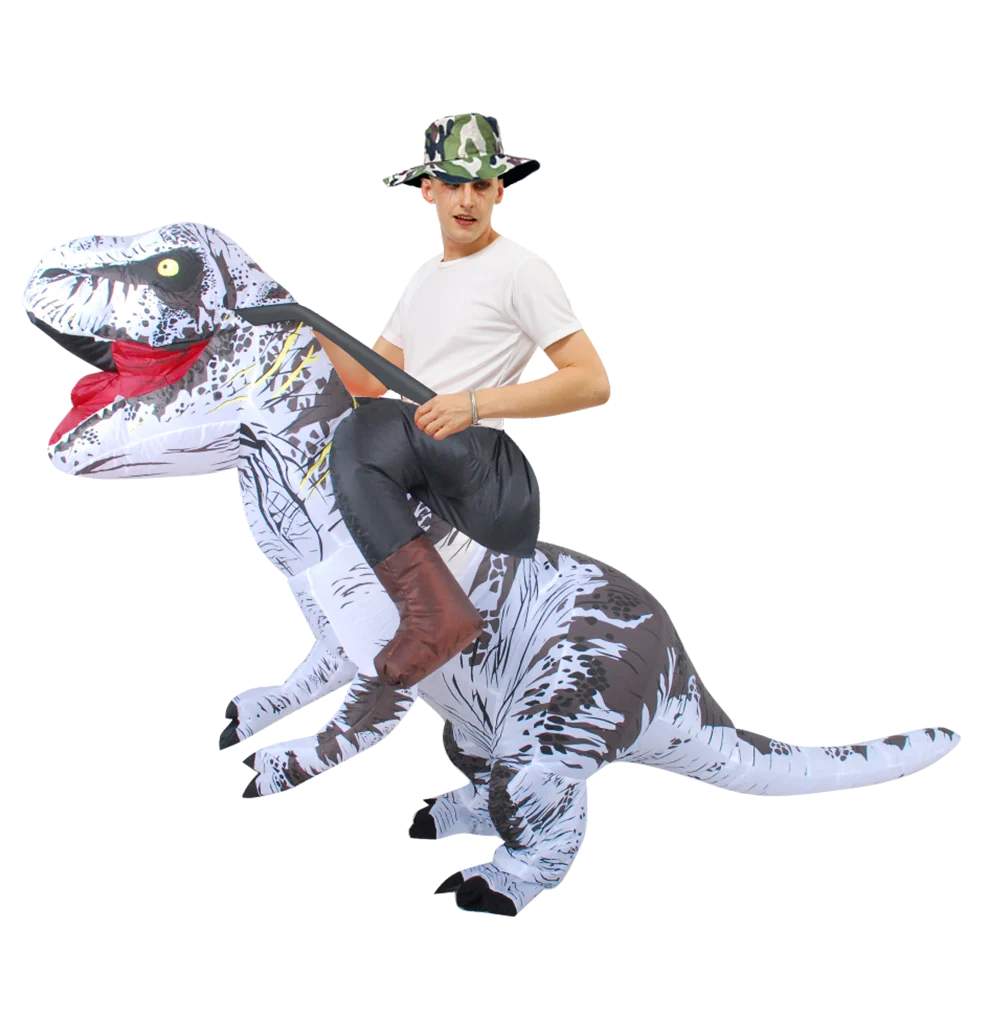 T-REX Monster Inflatable Costume Blow Up Cosplay Dinosaur Clothing Carnival Halloween Christma Dress For Man Woman Party Show - Seprincess