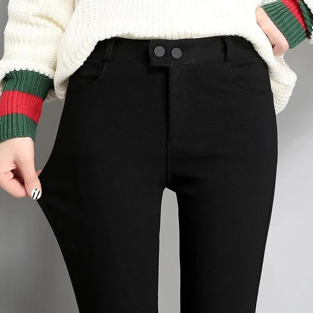 New High Elastic Skinny Pencil Jeans Stretch Black Jeans Spring Vintage High Waist Autumn Denim Spring Pants Jeans