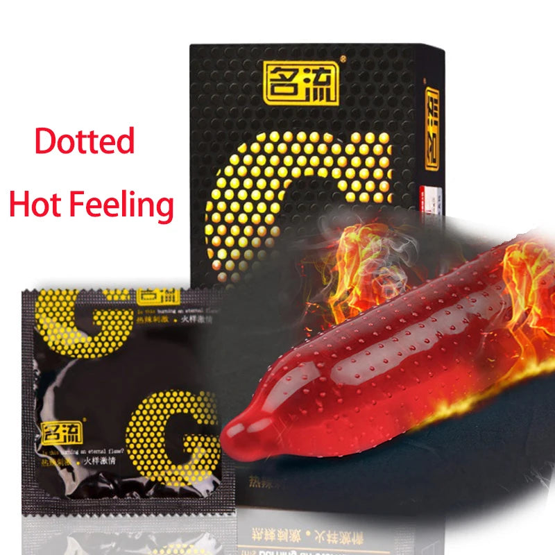 G spot Condom Sex Toy for Long Delay Ejaculation Thin Rubber Condoms Big Dotted Sleeves For Penis Adult Erotic Products - Seprincess