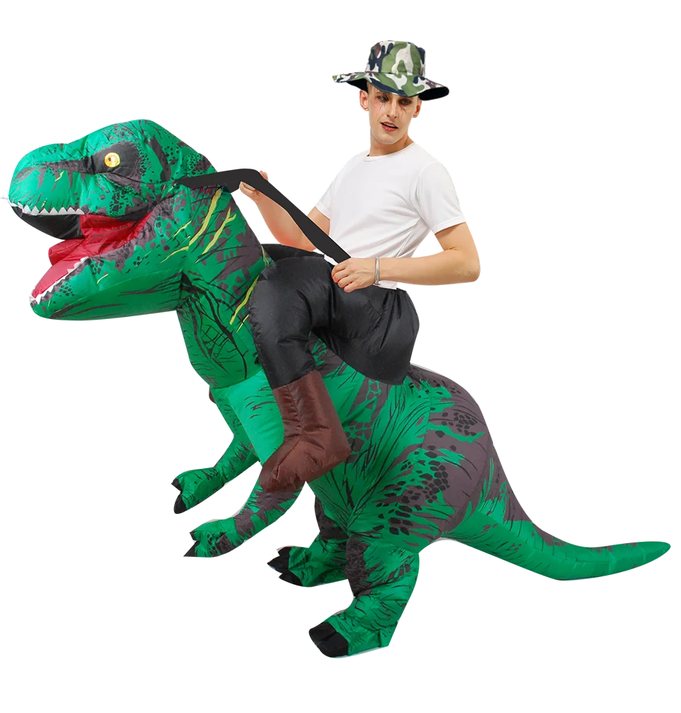 T-REX Monster Inflatable Costume Blow Up Cosplay Dinosaur Clothing Carnival Halloween Christma Dress For Man Woman Party Show - Seprincess