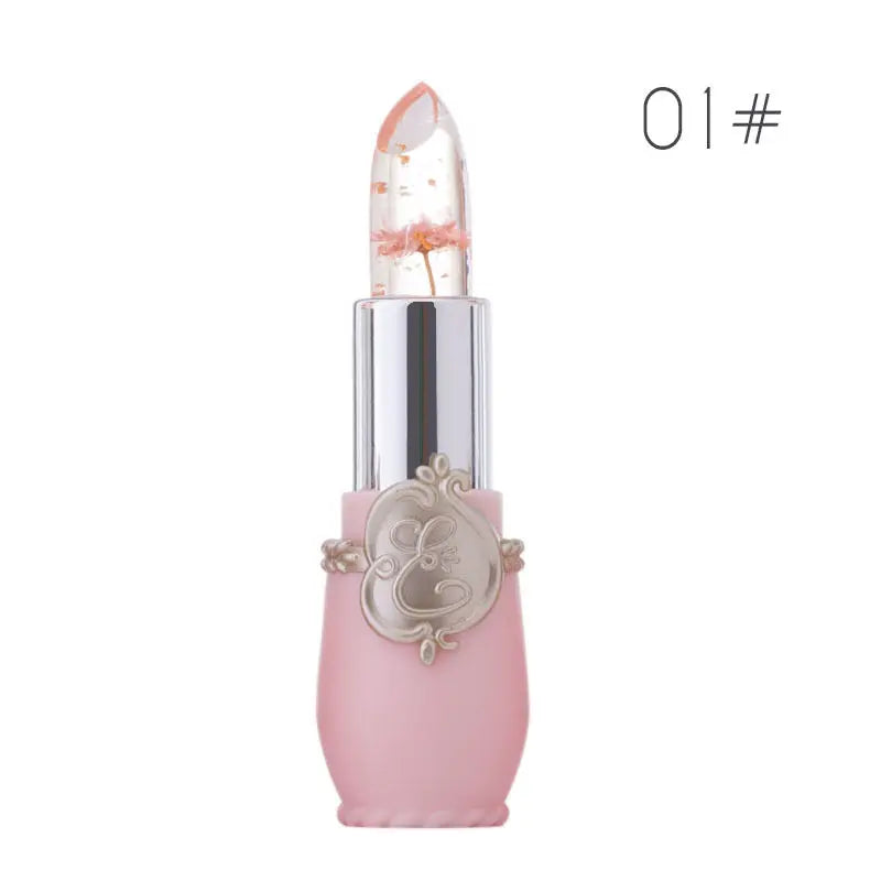 Crystal Jelly Lip Balm Lipstick Flower Temperature Color Changing Lip Balm Gloss Transparent Long Lasting Moisturizer Makeup HOT - Seprincess