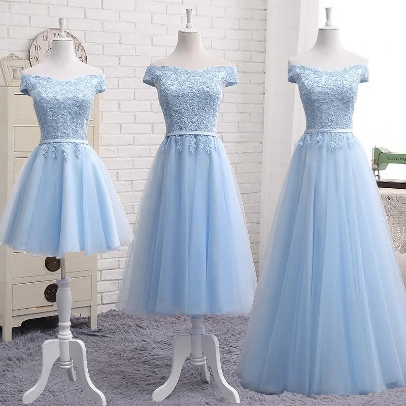 Bridesmaid Dresses Shining Sequin Appliques Women Wedding Party Dress V-Neck Half Sleeve Formal Long Gowns Elegant Vestidos R082