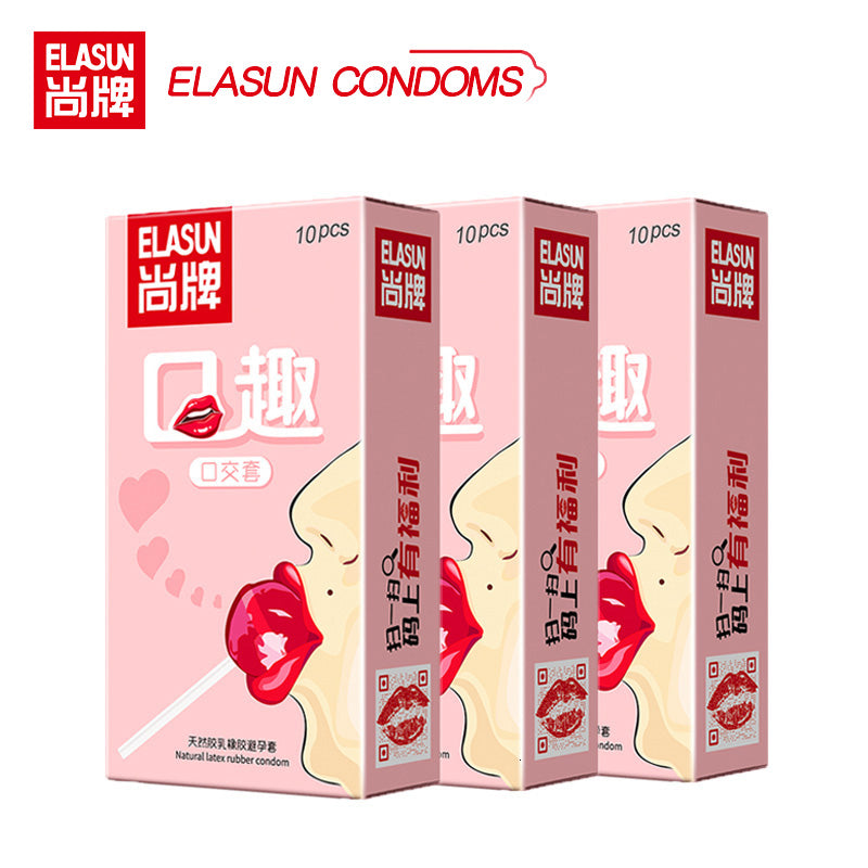 10pcs Oral Sex Condoms Fruit Taste Specifically Adult supplies Blowjob Ultra Thin Sleeve For Penis Vaginal Stimulation Sex Toys