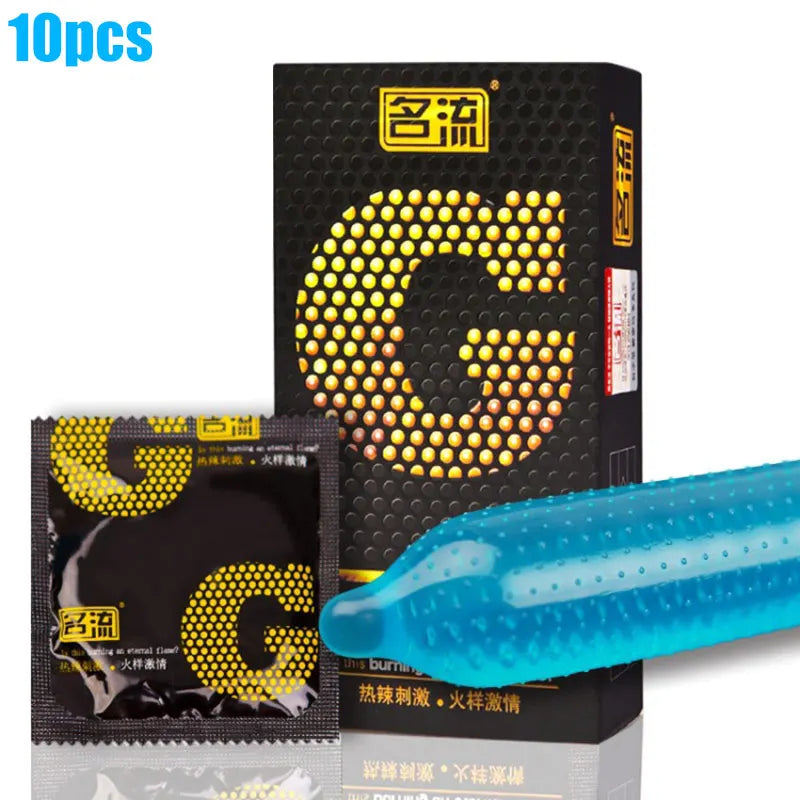 G spot Condom Sex Toy for Long Delay Ejaculation Thin Rubber Condoms Big Dotted Sleeves For Penis Adult Erotic Products - Seprincess