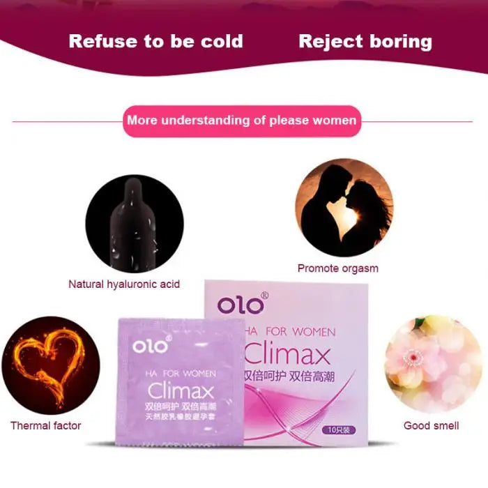 Super Ultra Thin Condoms For Men OLO Intimate Condone Good Sex Products Natural Rubber Latex Penis Sleeve long lasting  condom - Seprincess