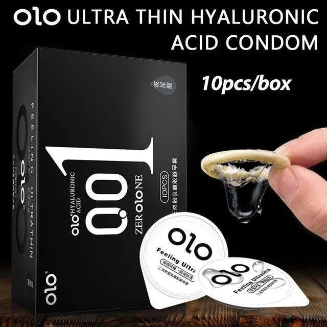 Free condoms for men delay ejaculation 0.001 Ultra Thin sensitive Feeling Hyaluronic Acids condones Penis Sleeve Contraception - Seprincess