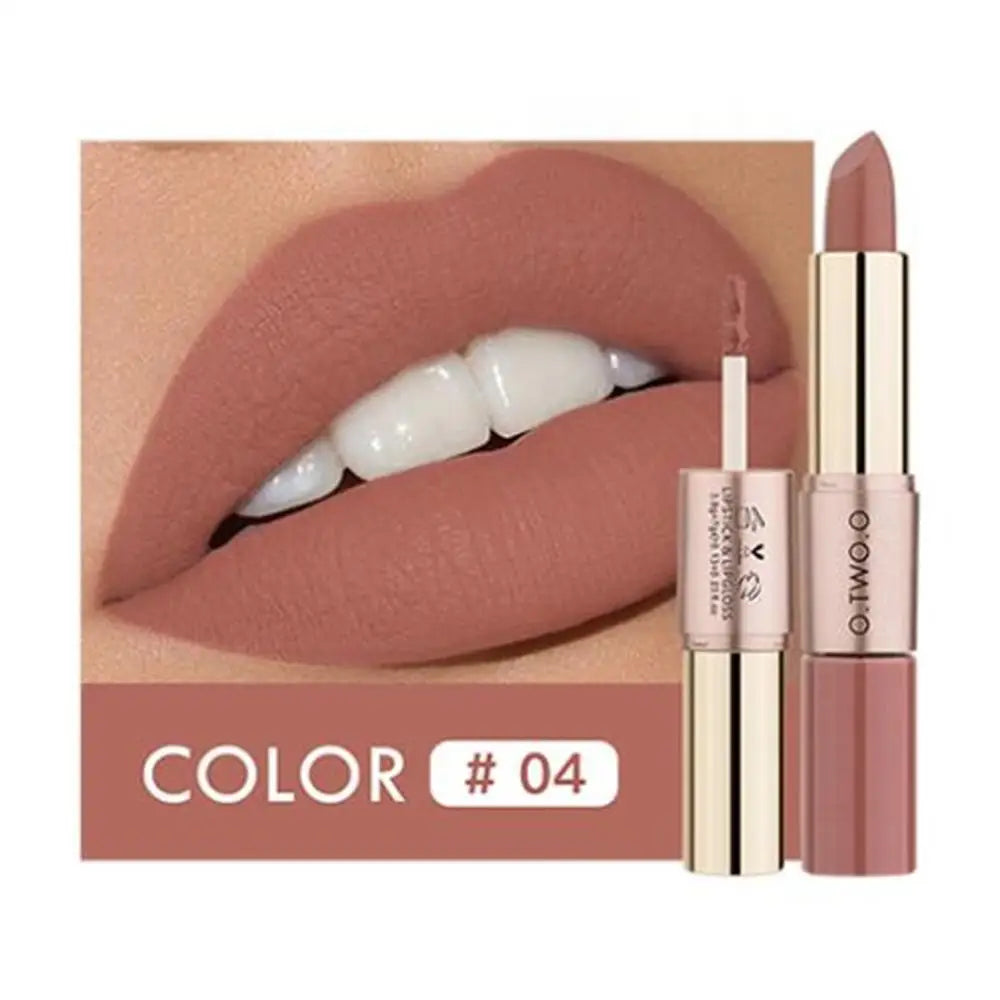 O.TWO.O 12 Colors Makeup Lipstick Lip Gloss Sexy Red Lip Stick Waterproof Moisture Lips Cosmetics Matte Lipsticks - Seprincess