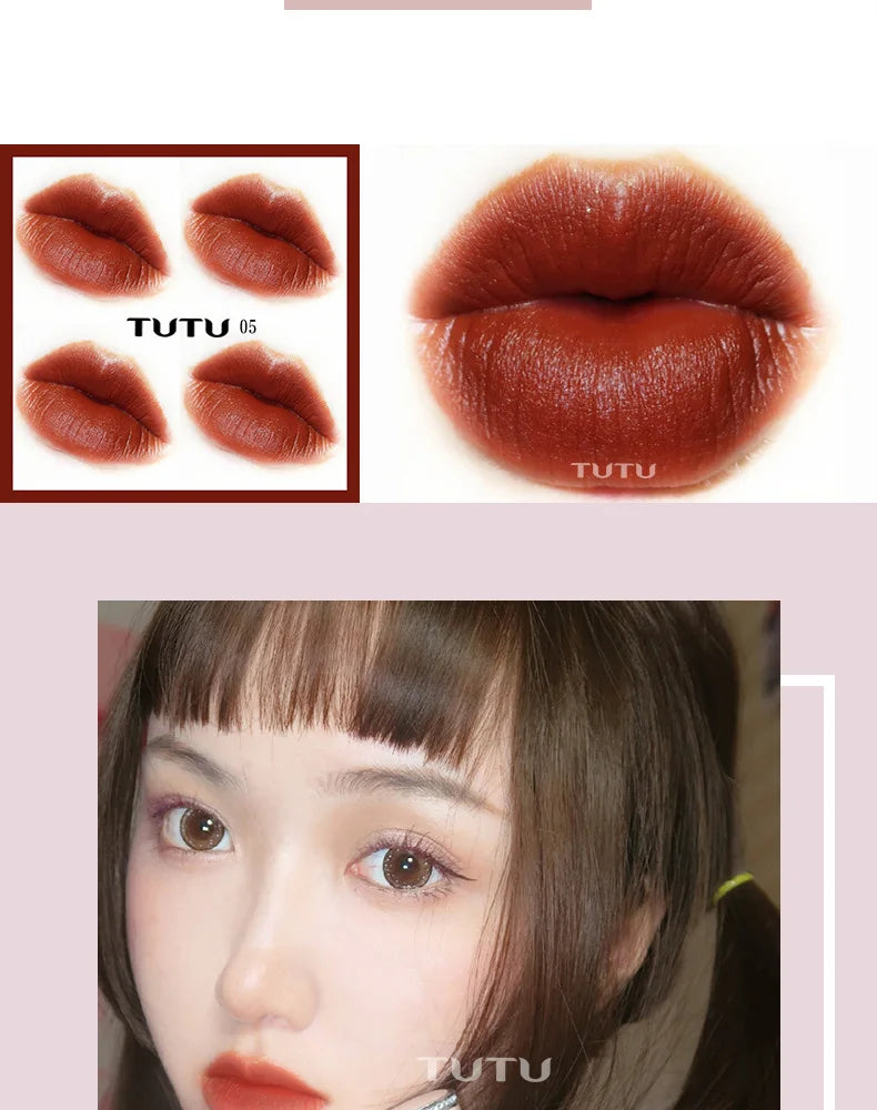 2021 Lipstick Relief Velvet Matte Lip Stick Set Waterproof Lasting Pigmented Batom Red Nude Lips Cosmetics