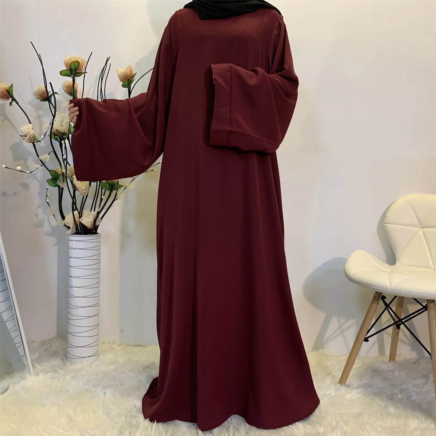 Muslim Fashion Hijab Dubai Abaya Long Dresses Women With Sashes Islam Clothing Abaya African Dresses For Women Musulman Djellaba - Seprincess