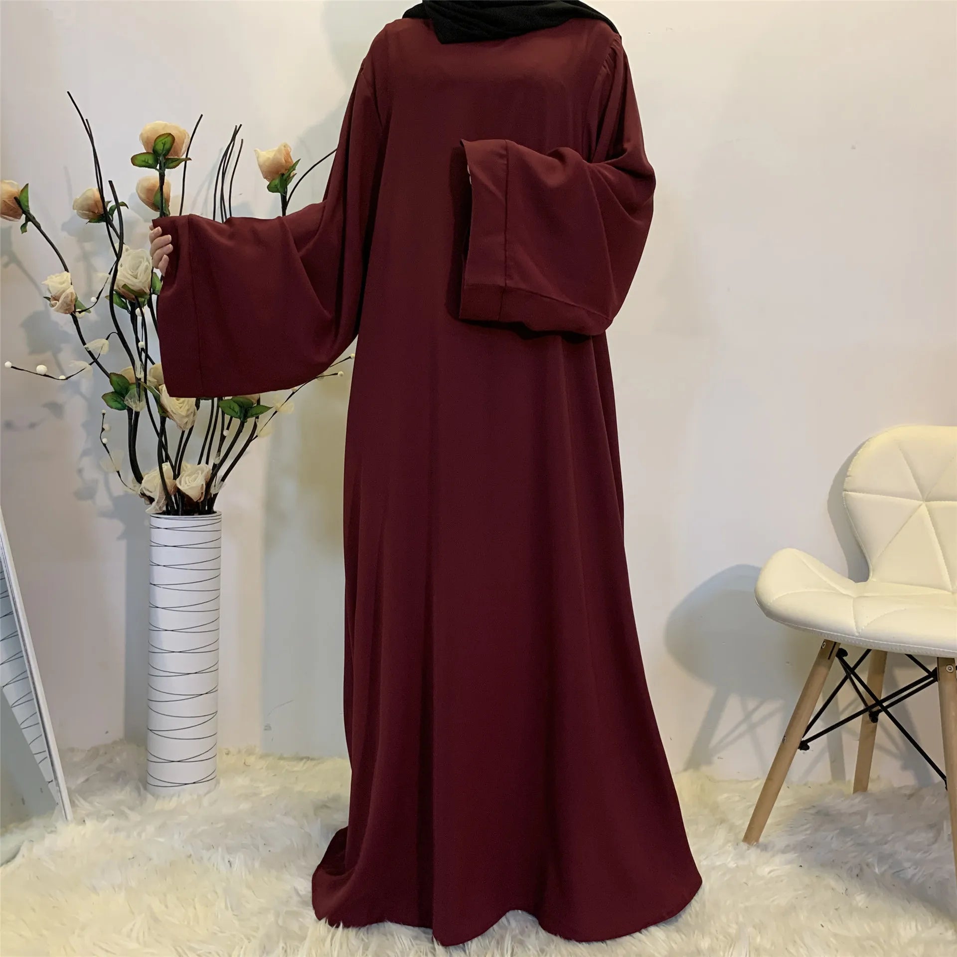 Muslim Fashion Hijab Dubai Abaya Long Dresses Women With Sashes Islam Clothing Abaya African Dresses For Women Musulman Djellaba - Seprincess